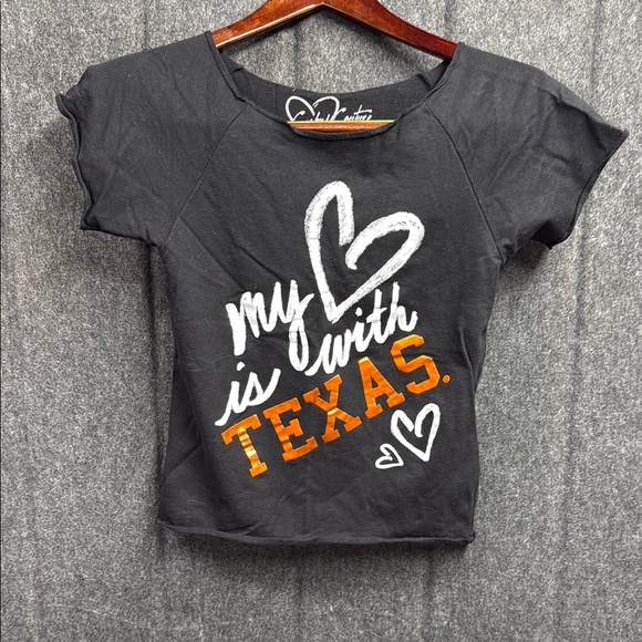 Campus Courture Tops - Black and White Muscle Tee with Graphic Design